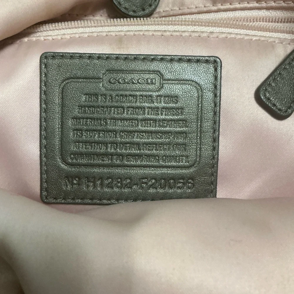 COACH ASHLEY DOTTED OP ART SHOULDER BAG